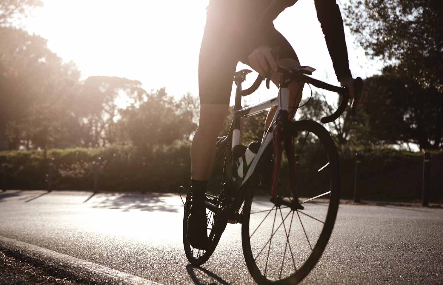 Cycling by the coast