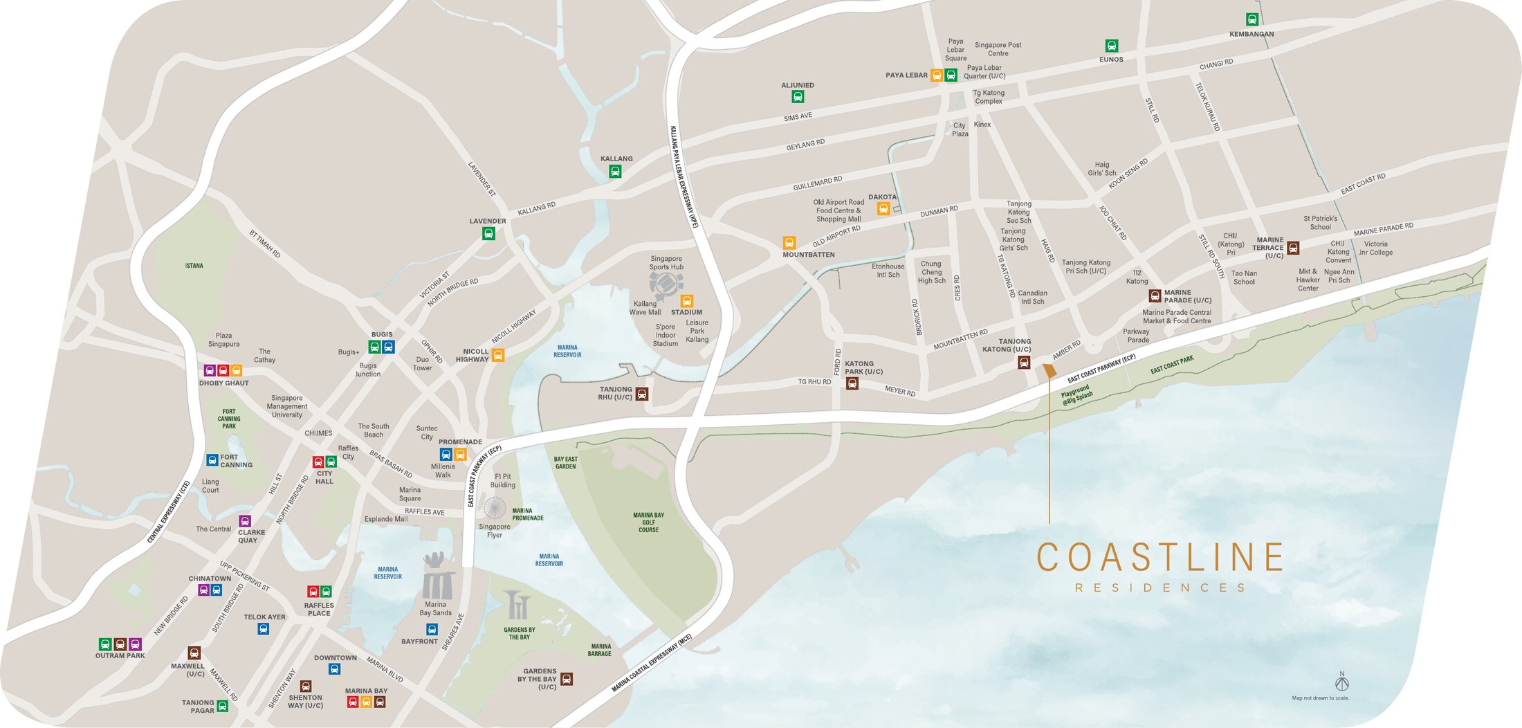 Coastline Residences location map