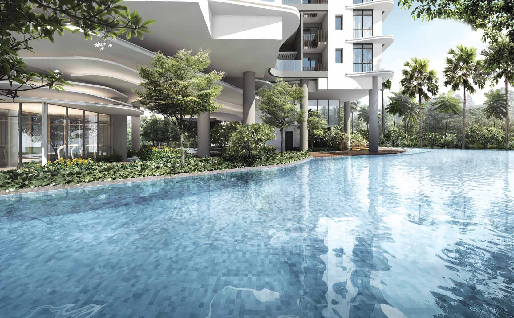 Pool and pavilion (artist’s impression)